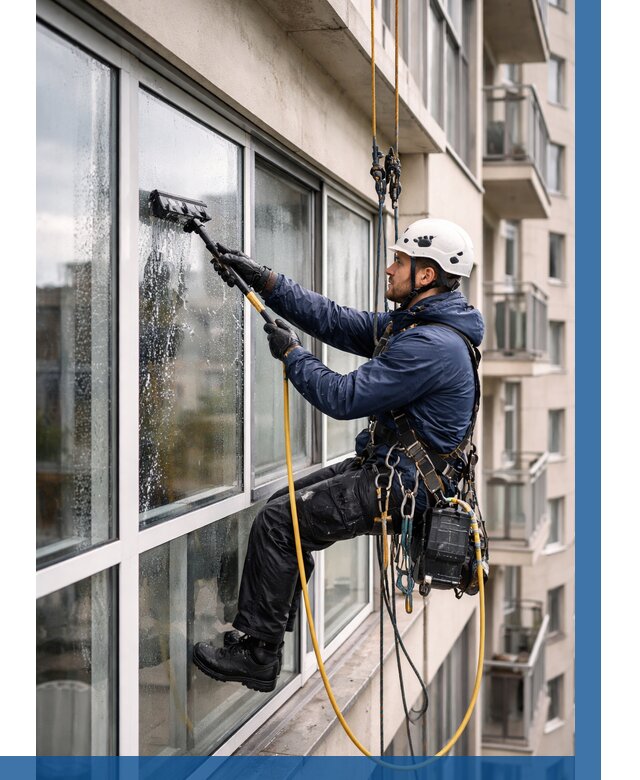 Мойка балконного остекления в Надыме от 3632 р. | ВЫСОТНИК-Ндм