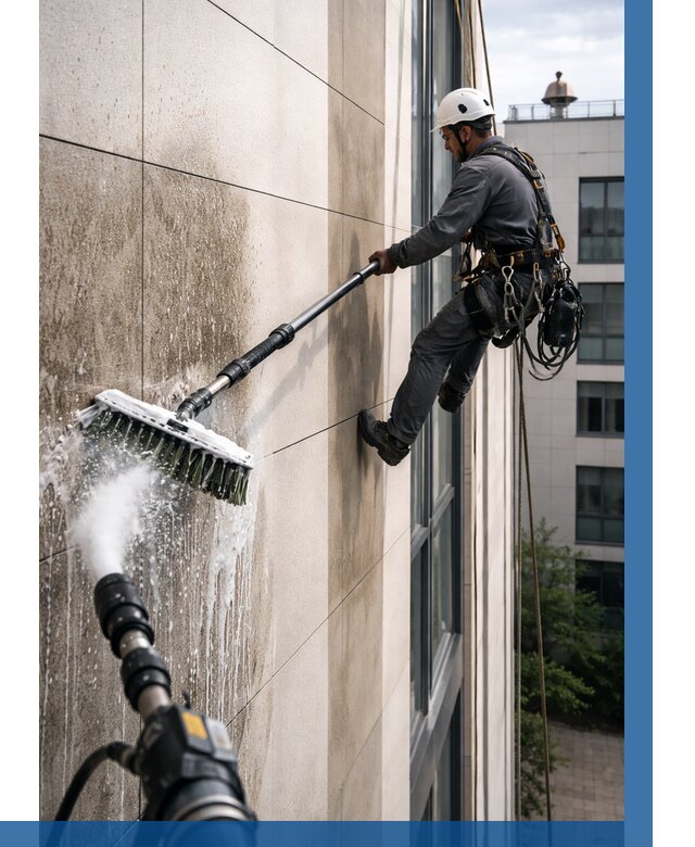 Мойка фасада из керамогранита в Надыме от 311 р. | ВЫСОТНИК-Ндм