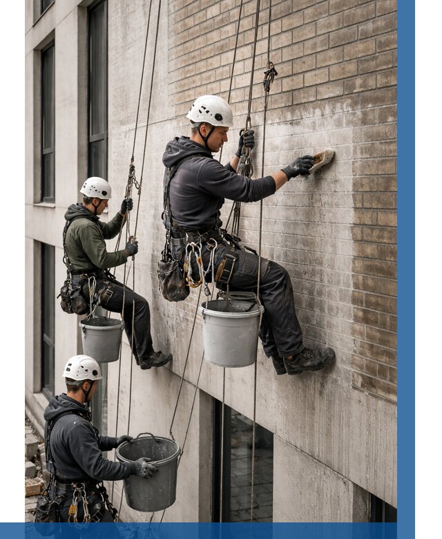 Удаление высолов с фасада в Надыме от 259 р. | ВЫСОТНИК-Ндм