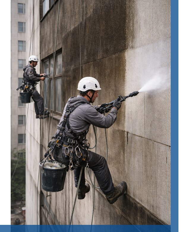 Очистка фасада от копоти в Надыме от 259 р. | ВЫСОТНИК-Ндм