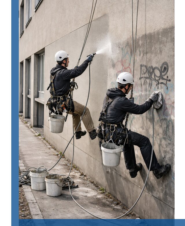 Антиграффити покрытие фасада с защитой от надписей в Надыме