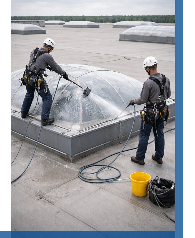 Мойка зенитных фонарей в Надыме, заказать от 4670 р. | ВЫСОТНИК-Ндм