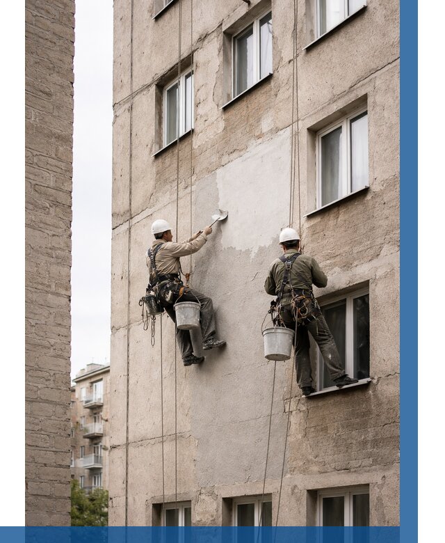 Косметический ремонт фасада в Надыме от 1142 р. | ВЫСОТНИК-Ндм