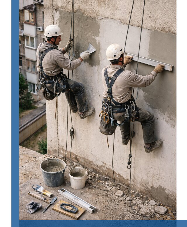 Комплексный ремонт штукатурного фасада с гарантией в Надыме