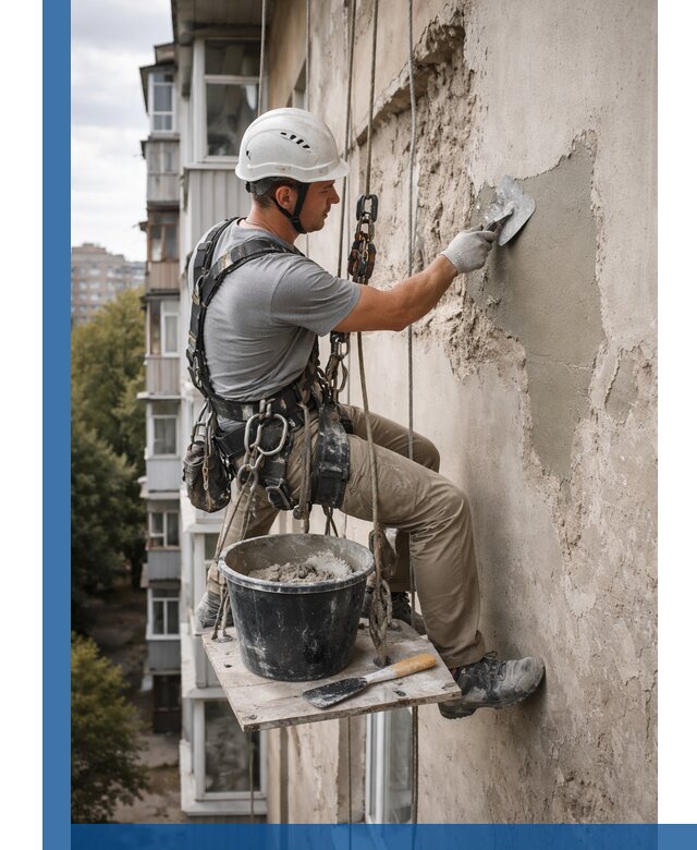 Восстановление фасадной штукатурки в Надыме с гарантией качества