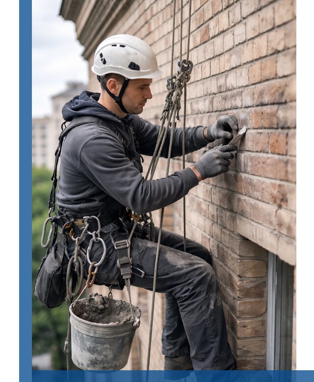 Качественный ремонт кирпичной кладки фасада в Надыме с гарантией