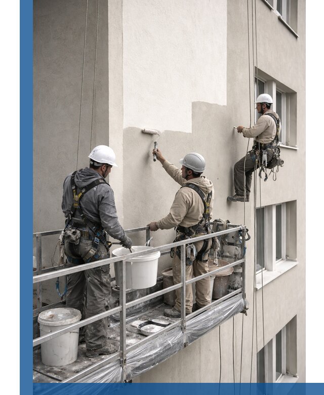 Покраска оштукатуренного фасада в Надыме под ключ с гарантией