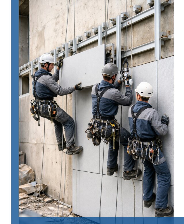 Монтаж вентилируемого фасада в Надыме под ключ с гарантией качества