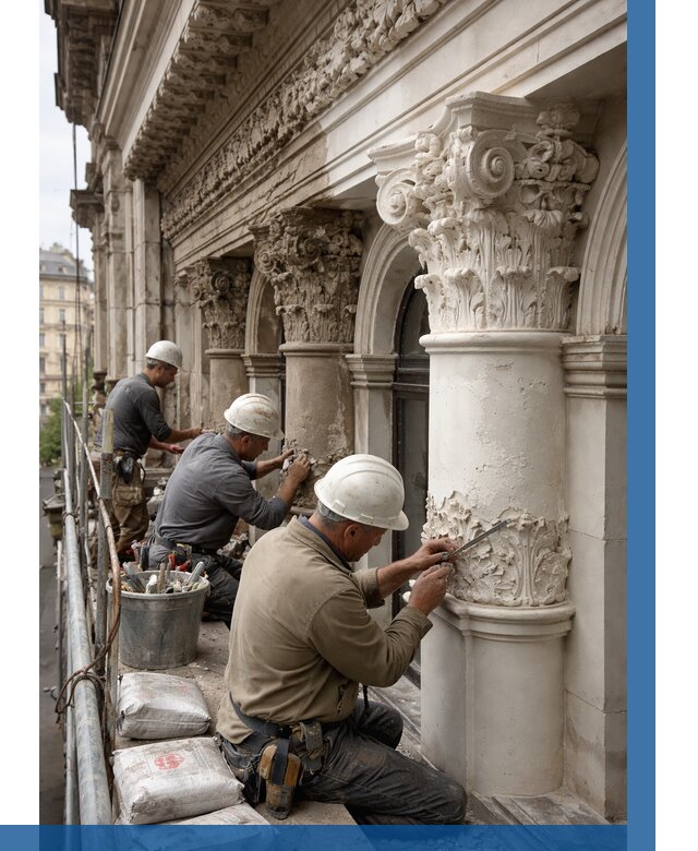 Реставрация фасадной лепнины в Надыме от 2595 р. | ВЫСОТНИК-Ндм