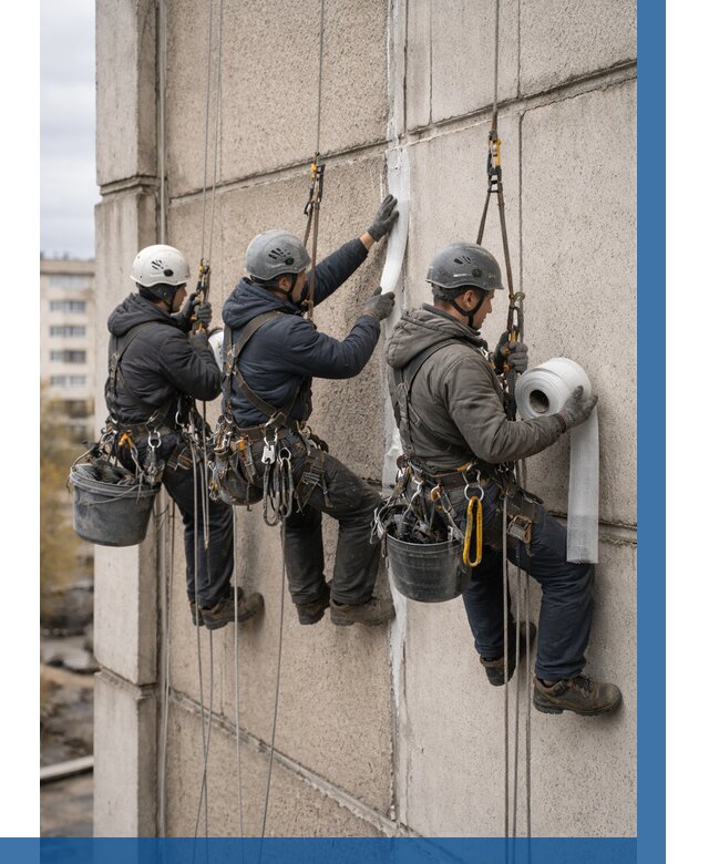 Ремонт межпанельных швов в Надыме от 778 р. | ВЫСОТНИК-Ндм