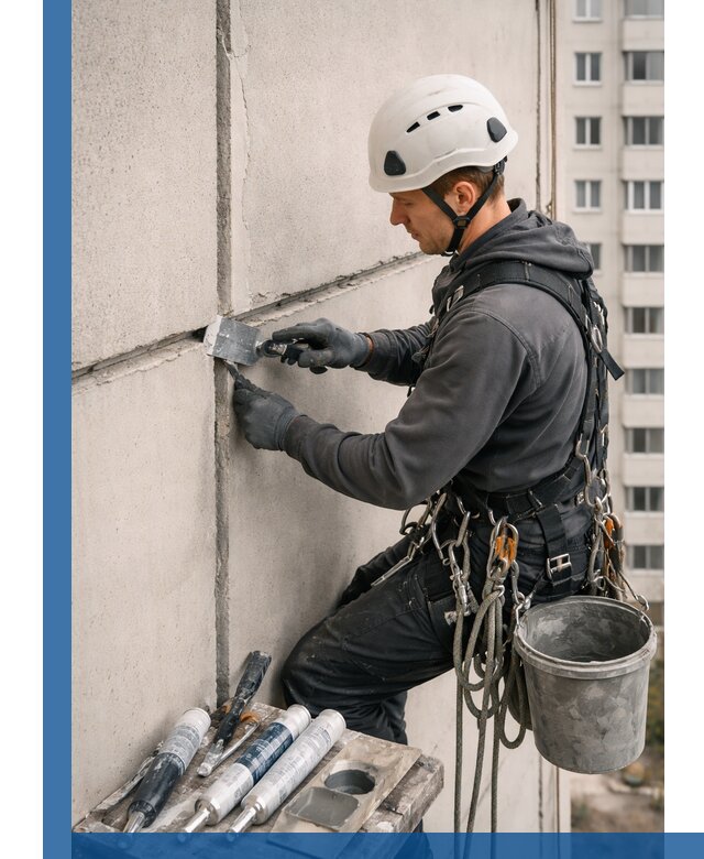 Ремонт межпанельных швов в Надыме герметизация и восстановление