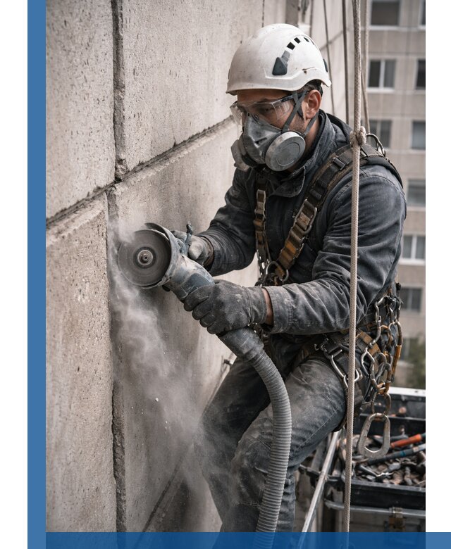 Штробление межпанельных швов в Надыме качественно и быстро