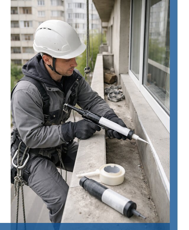 Герметизация швов лоджии в Надыме от 4670 р. | ВЫСОТНИК-Ндм