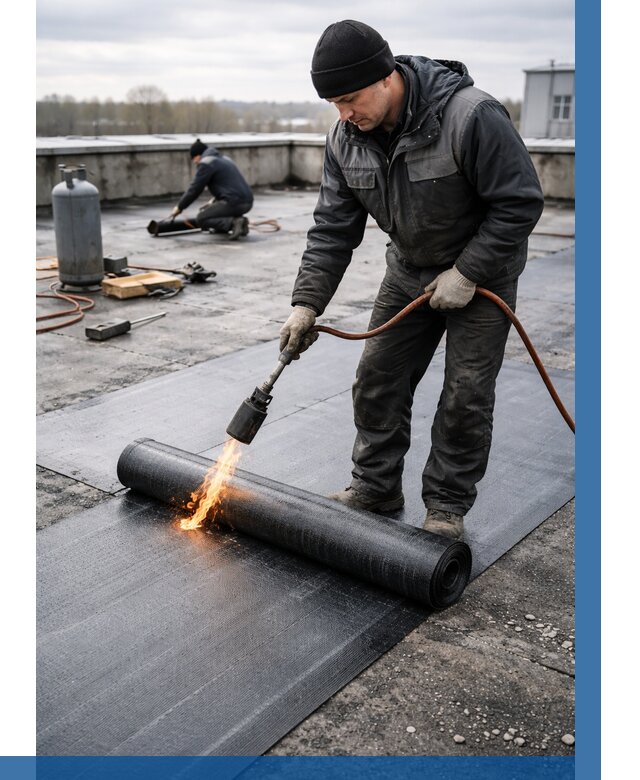 Ремонт наплавляемой кровли в Надыме от 726 р. | ВЫСОТНИК-Ндм