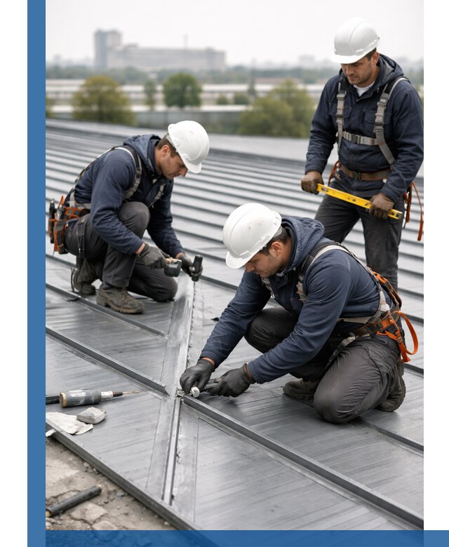 Ремонт фальцевой кровли в Надыме срочно и качественно