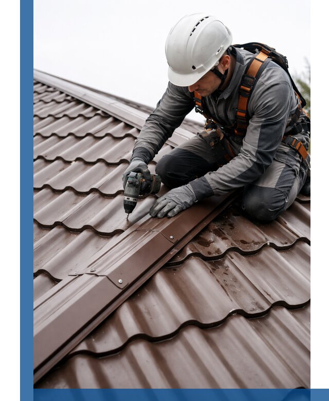 Ремонт металлочерепицы на крыше в Надыме профессионально