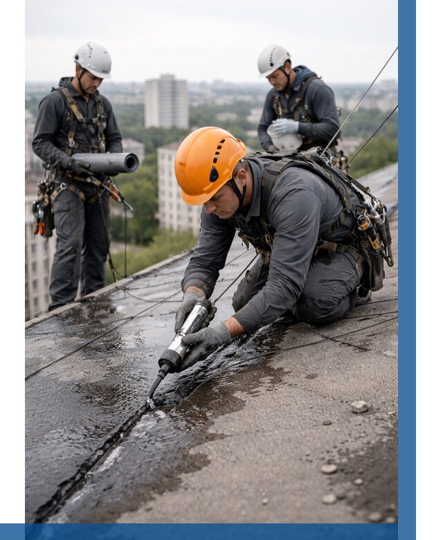 Устранение протечек кровли в Надыме от 12454 р. | ВЫСОТНИК-Ндм