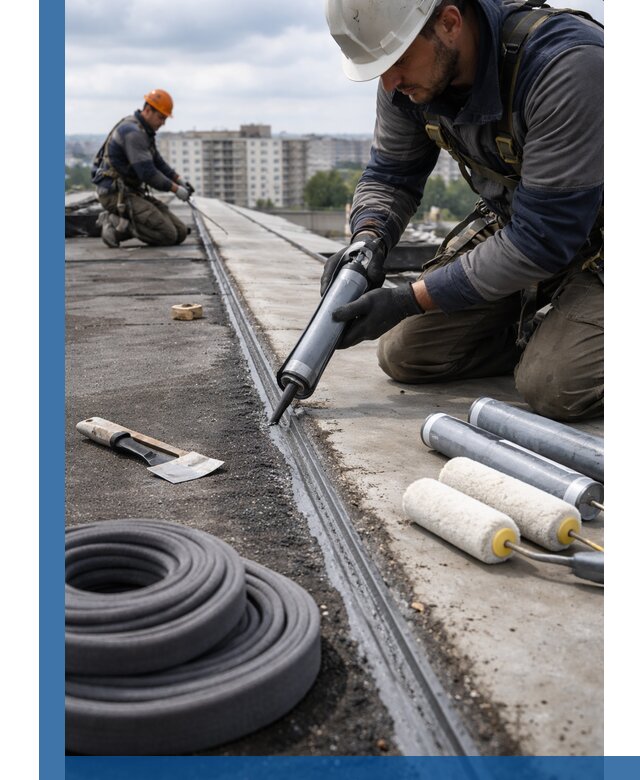 Герметизация швов кровли в Надыме с гарантией герметичности