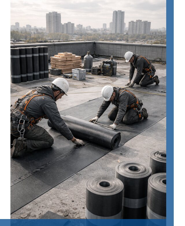 Монтаж мягкой кровли под ключ в Надыме от 467 р. | ВЫСОТНИК-Ндм