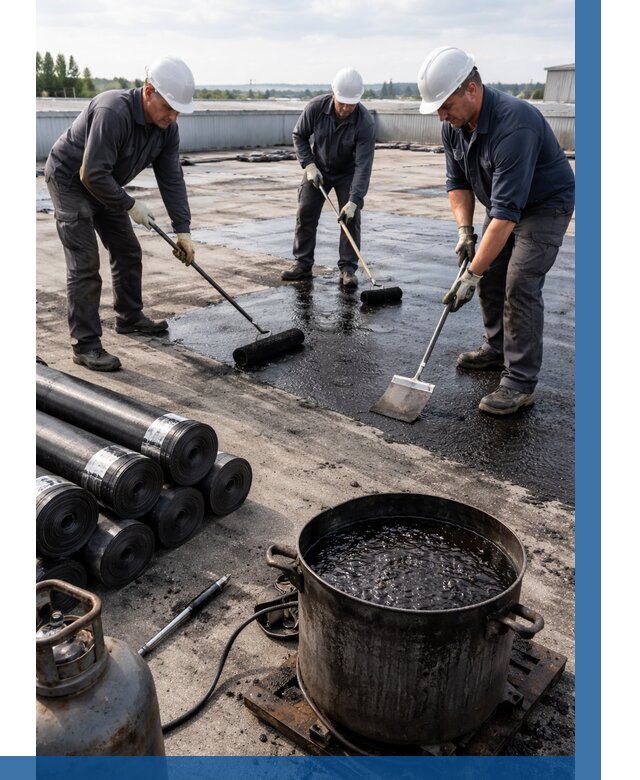 Гидроизоляция кровли мастикой в Надыме от 623 р. | ВЫСОТНИК-Ндм