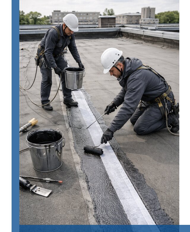 Гидроизоляция кровли мастикой в Надыме надежная защита