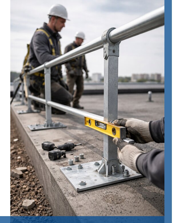 Монтаж кровельного ограждения в Надыме от 1245 р. | ВЫСОТНИК-Ндм