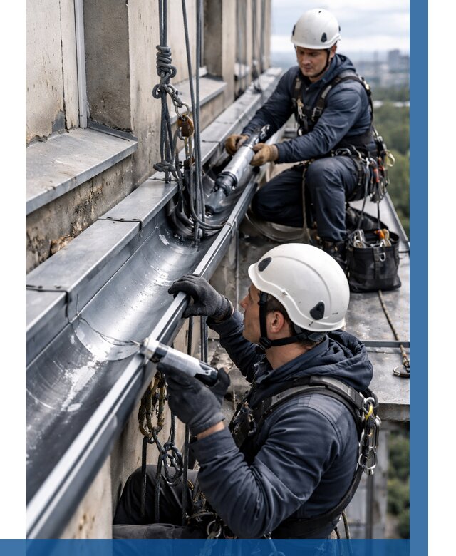 Ремонт водосточных желобов в Надыме от 6746 р. | ВЫСОТНИК-Ндм