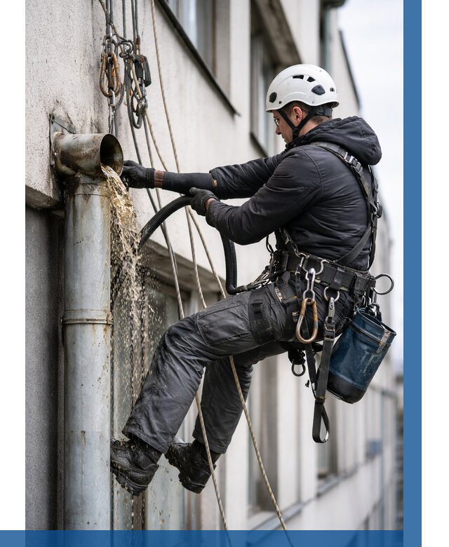 Прочистка водосточных труб в Надыме от 3632 р. | ВЫСОТНИК-Ндм