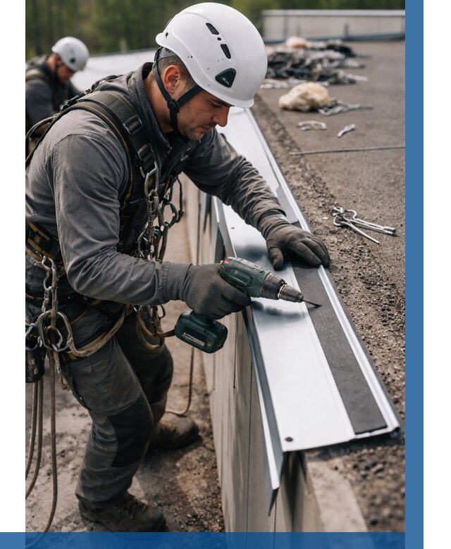 Монтаж капельника на кровле в Надыме от 311 р. | ВЫСОТНИК-Ндм