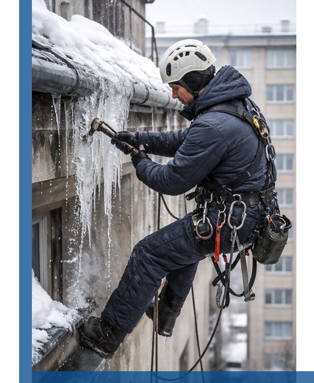Удаление наледи и чистка водостоков в Надыме оперативно и безопасно
