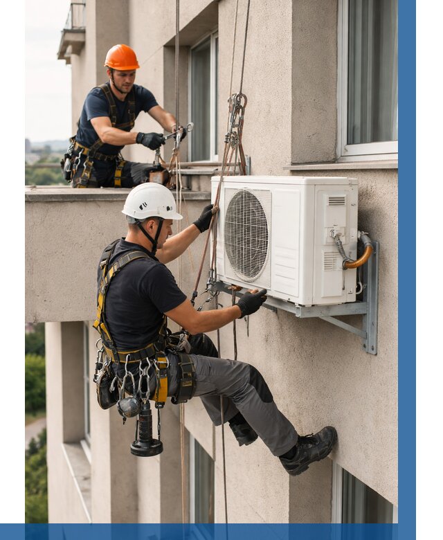 Монтаж внешнего блока кондиционера в Надыме от 6746 р. | ВЫСОТНИК-Ндм