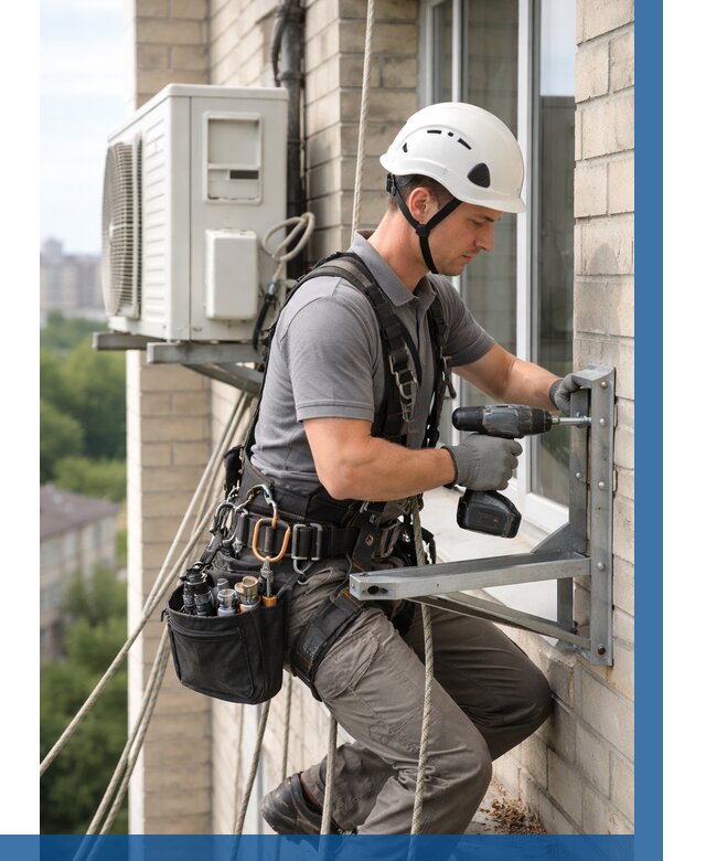 Установка кронштейнов кондиционера в Надыме от 3632 р. | ВЫСОТНИК-Ндм