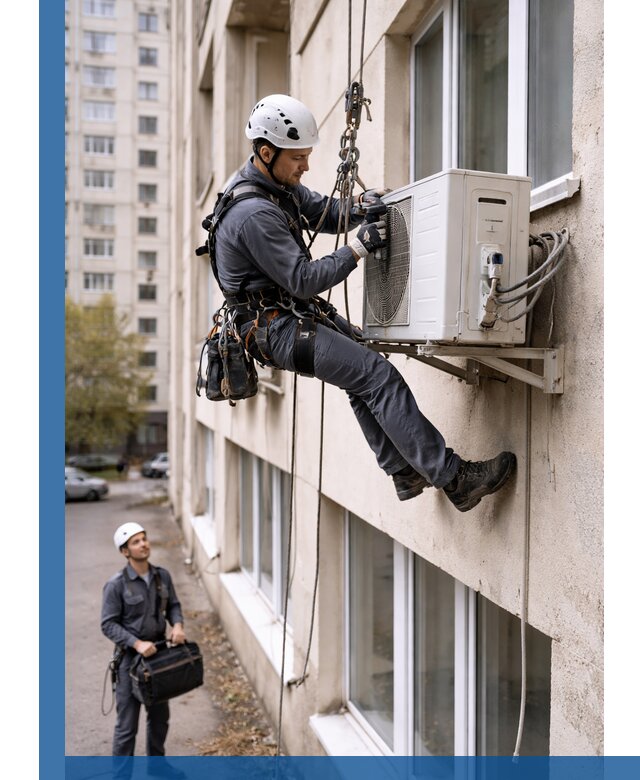 Демонтаж внешнего блока кондиционера в Надыме профессионально