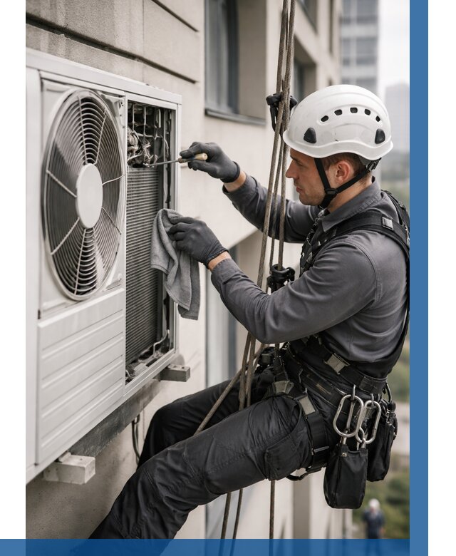 Обслуживание внешнего блока кондиционера в Надыме от 2802 р.ВЫСОТНИК-Ндм