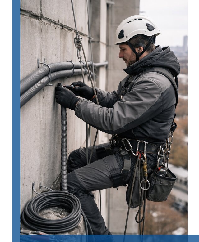 Профессиональный монтаж гофры для кабеля в Надыме с гарантией