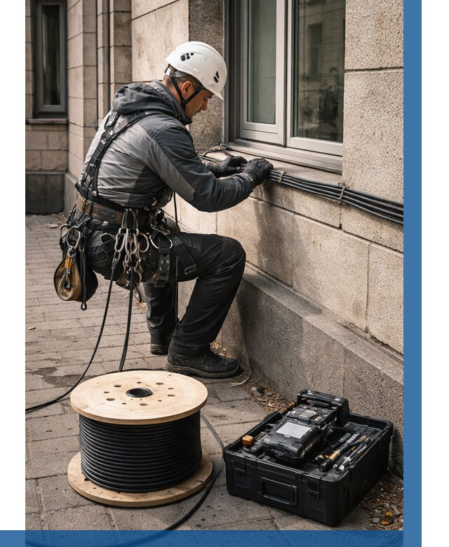 Прокладка оптоволоконного кабеля в Надыме от 830 р. | ВЫСОТНИК-Ндм