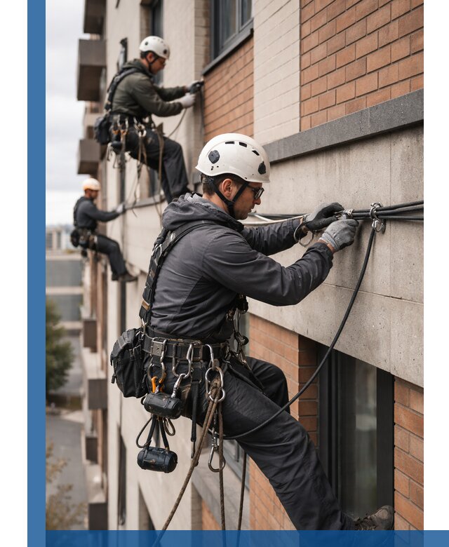 Крепление кабеля на фасаде монтаж и крепеж в Надыме