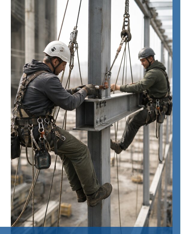 Монтаж металлоконструкций на высоте в Надыме от 3632 р. | ВЫСОТНИК-Ндм