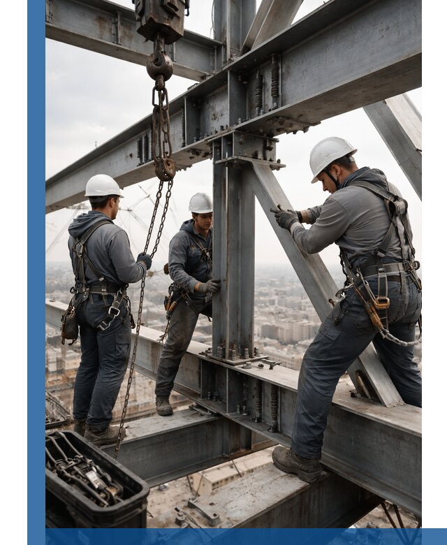 Профессиональный монтаж металлоконструкций на высоте в Надыме