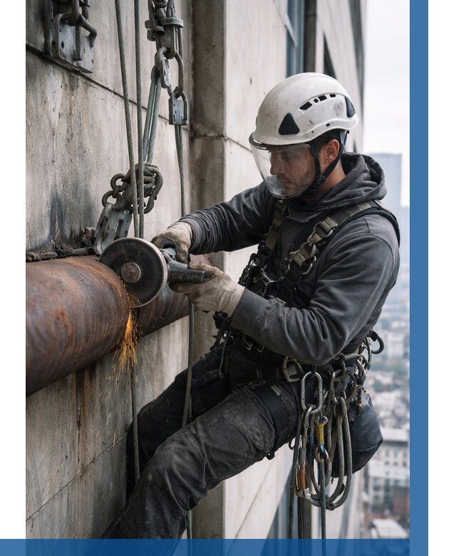 Резка металла на высоте в Надыме по цене от 4670 р. | ВЫСОТНИК-Ндм