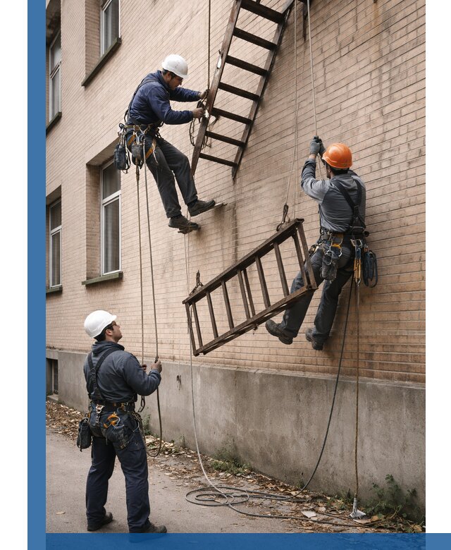 Демонтаж пожарной лестницы в Надыме быстро и безопасно