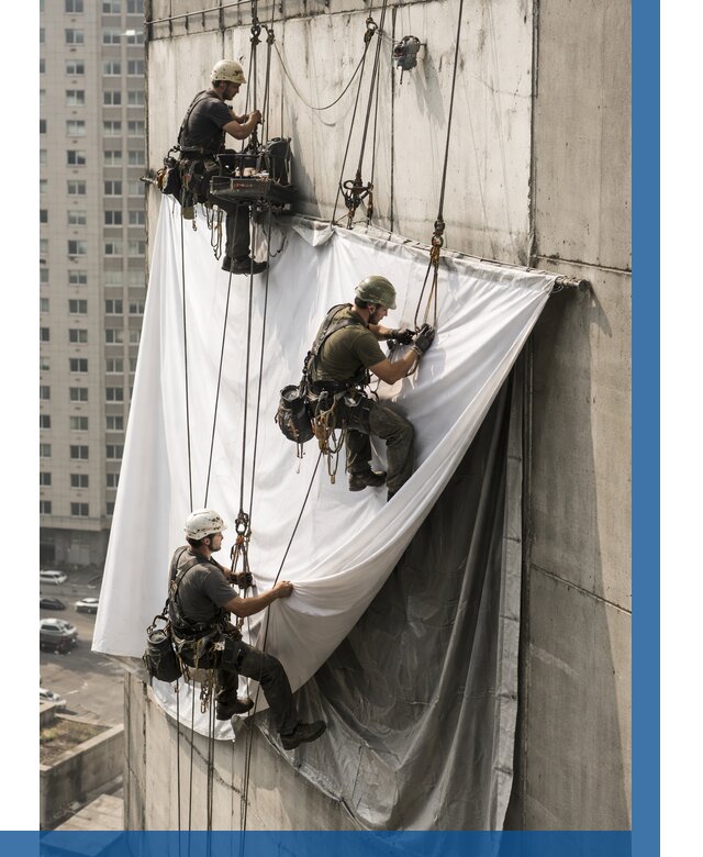 Замена баннерного полотна в Надыме от 6746 р. | ВЫСОТНИК-Ндм—заказать
