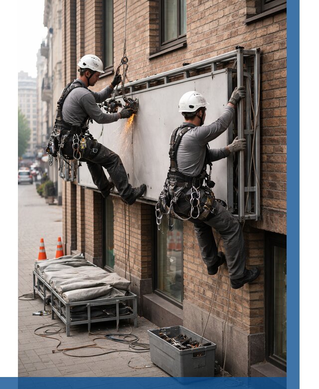 Демонтаж рекламной вывески в Надыме от 6746 р. | ВЫСОТНИК-Ндм