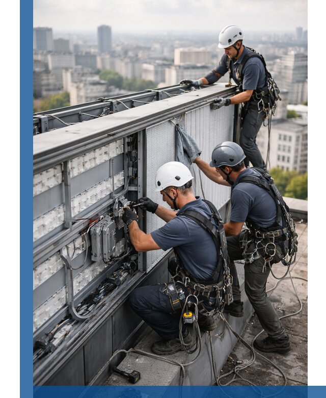 Профессиональное обслуживание крышной рекламы в Надыме под ключ