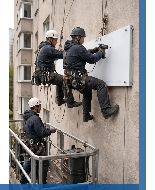 Монтаж табличек и указателей в Надыме от 3632 р. | ВЫСОТНИК-Ндм