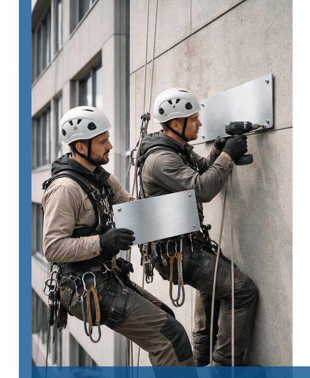 Монтаж табличек и указателей в Надыме для зданий и сооружений