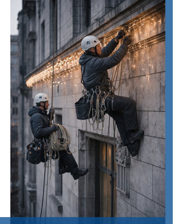 Монтаж новогодней иллюминации в Надыме от 8821 р. | ВЫСОТНИК-Ндм