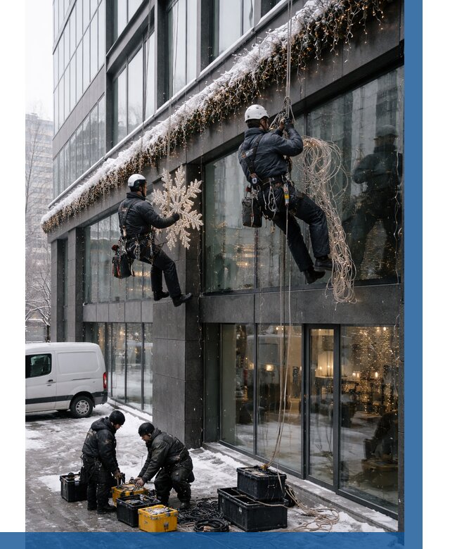 Демонтаж новогоднего оформления в Надыме от 5708 р. | ВЫСОТНИК-Ндм