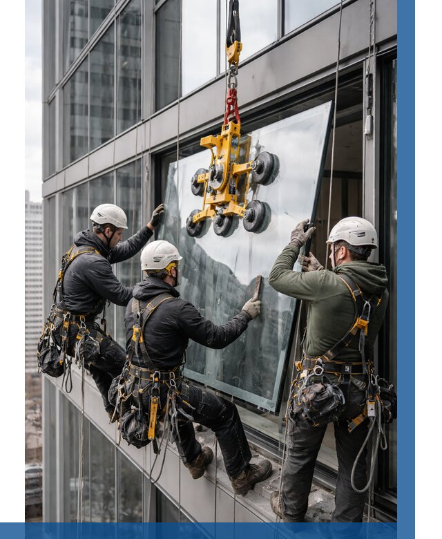 Фасадное остекление зданий под ключ в Надыме от 10378 р. | ВЫСОТНИК-Ндм