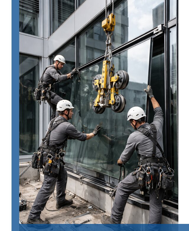 Структурное остекление фасадов в Надыме монтаж и обслуживание